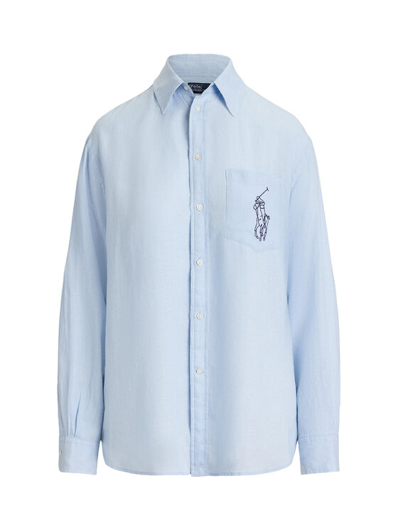 Polo Ralph Lauren Polo Ralph Lauren Риза 211A12786002 Светлосин Oversize