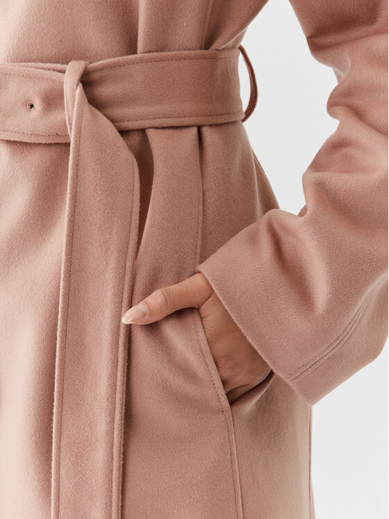 Calvin Klein Calvin Klein Płaszcz wełniany K20K205496 Beżowy Regular Fit