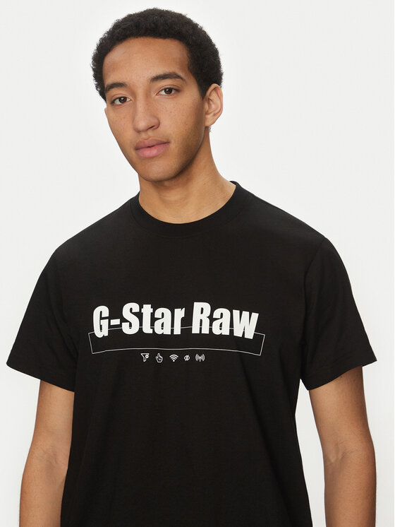 G-Star Raw G-Star Raw Tricou Symbols D25970-C336 Negru Regular Fit
