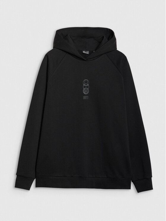 4F 4F Felpa 4FRSS25TSWSM2111-20S Nero Regular Fit