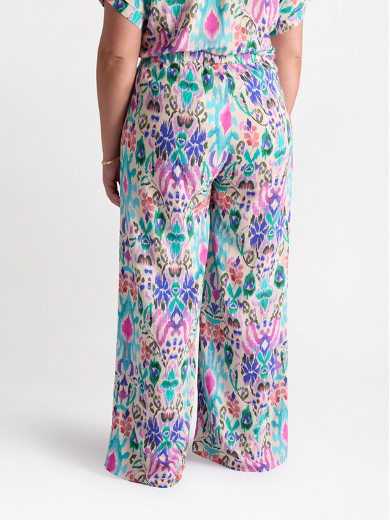 Fiorella Rubino Fiorella Rubino Pantaloni di tessuto P091L002247N0S1 Turchese Regular Fit
