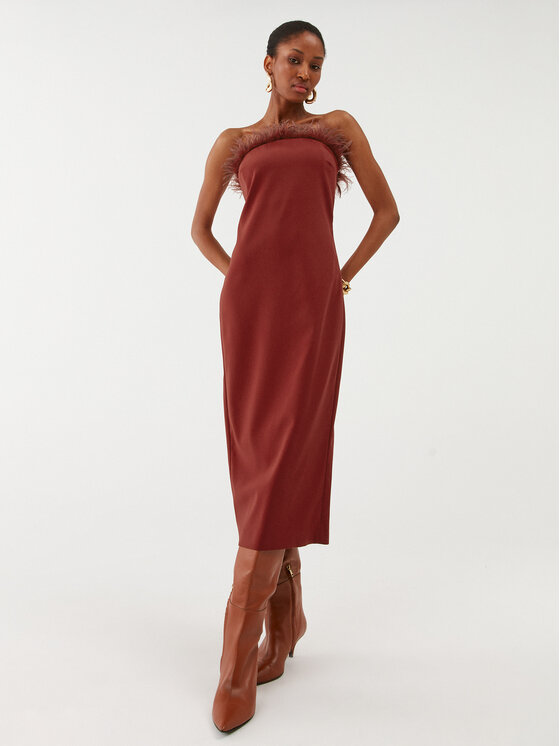 Patrizia Pepe Patrizia Pepe Sukienka koktajlowa 8A1202/A6F5-R799 Czerwony Slim Fit
