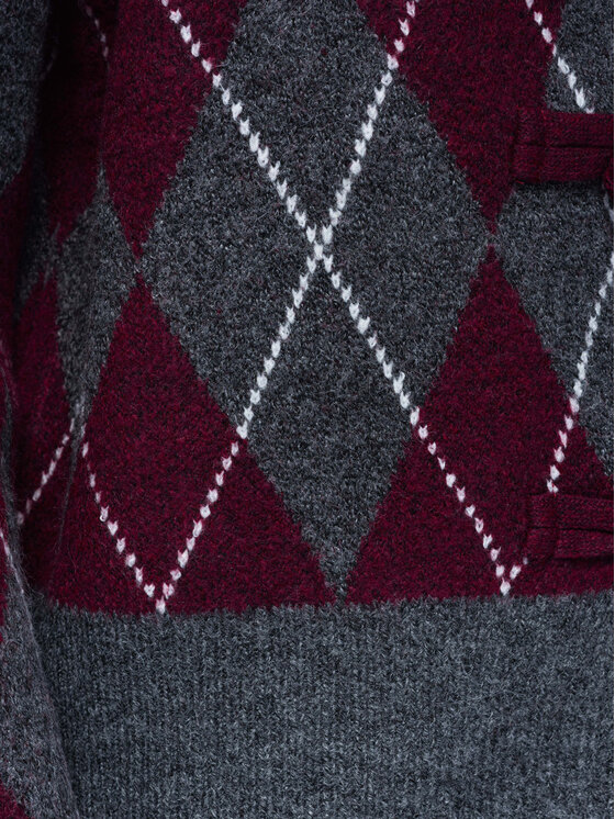 Ombre Ombre Sweter OW-SW-E0035 Szary Regular Fit