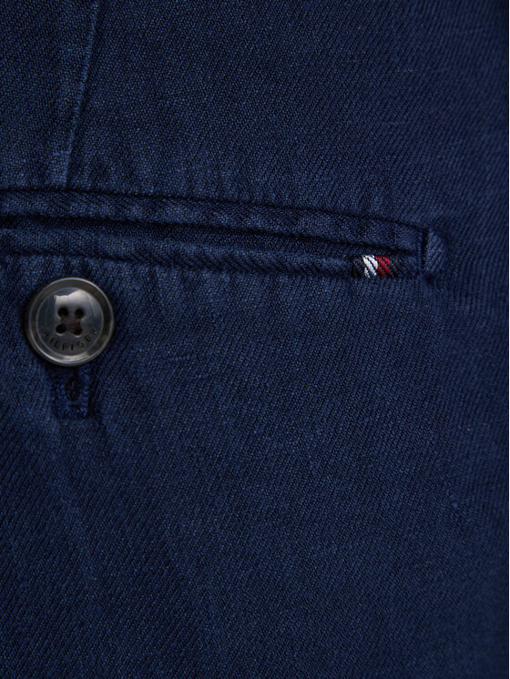 Tommy Hilfiger Tommy Hilfiger Hlače Smart Casual MW0MW42708 Tamnoplava Regular Fit