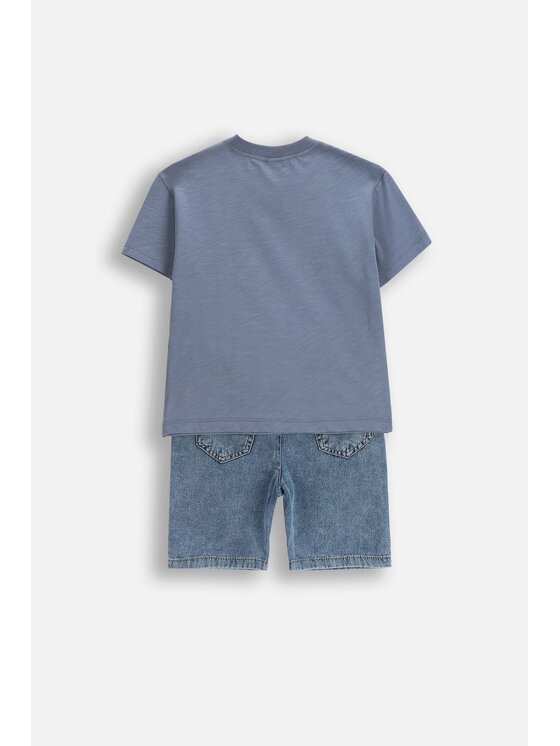 Coccodrillo Coccodrillo Komplet t-shirt i spodenki WC5117302XBK-022 Kolorowy Regular Fit
