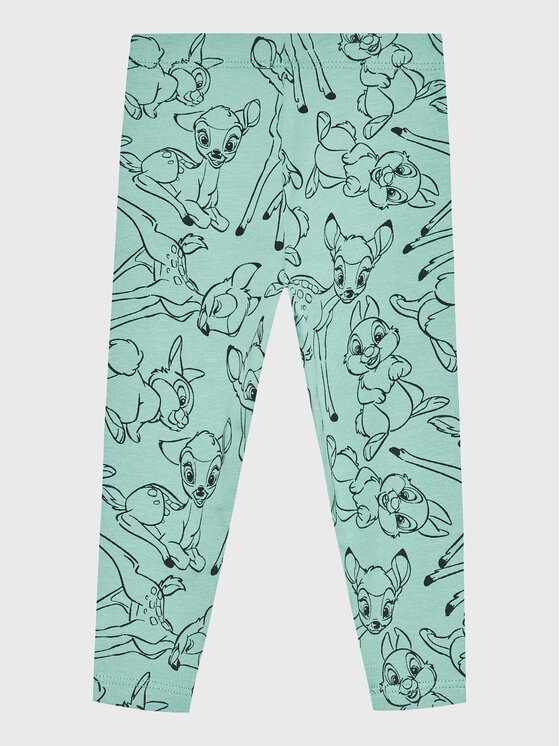 Original Marines Original Marines Legginsy DISNEY DCAV1568NF Zielony Slim Fit