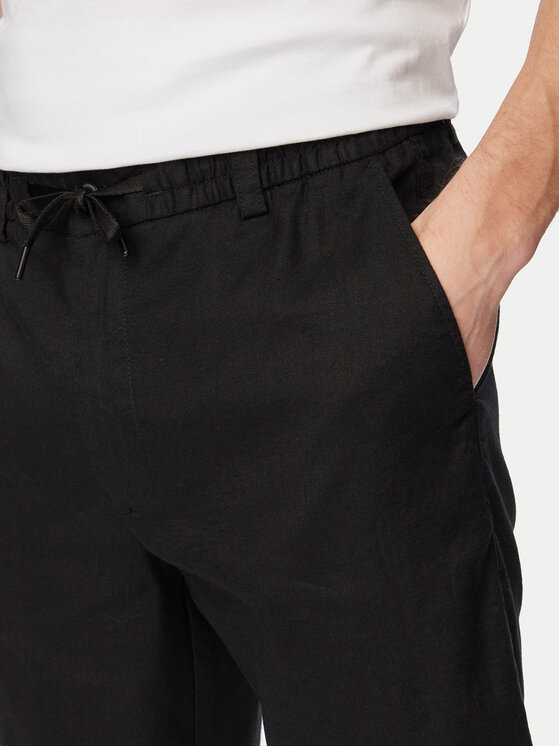 BOSS BOSS Šortky z materiálu 50559178 Černá Regular Fit