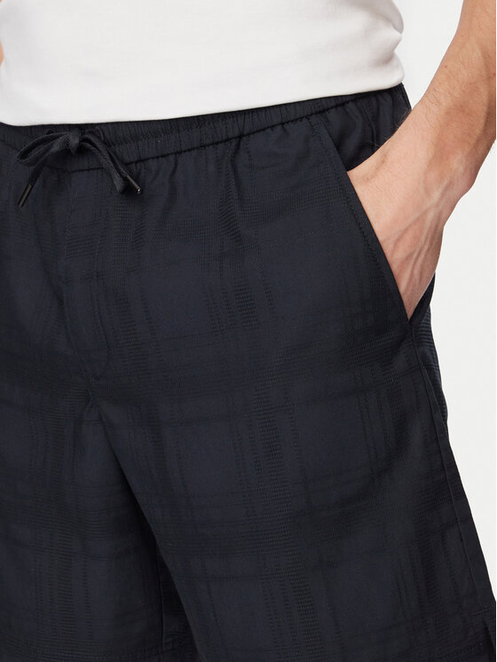 BOSS BOSS Auduma šorti Sandrew 50559371 Tumši zils Regular Fit