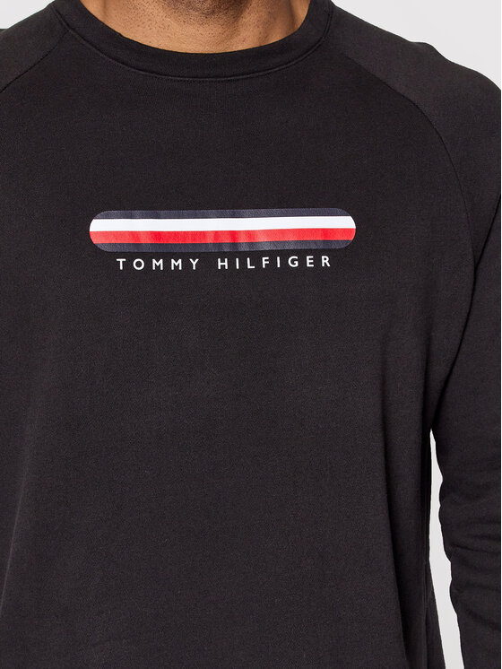 Tommy Hilfiger Tommy Hilfiger Bluza Track Top UM0UM02363 Czarny Regular Fit