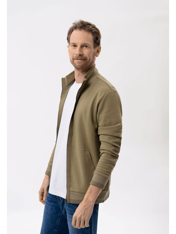Volcano Volcano Bluza B-VINI Zielony Regular Fit