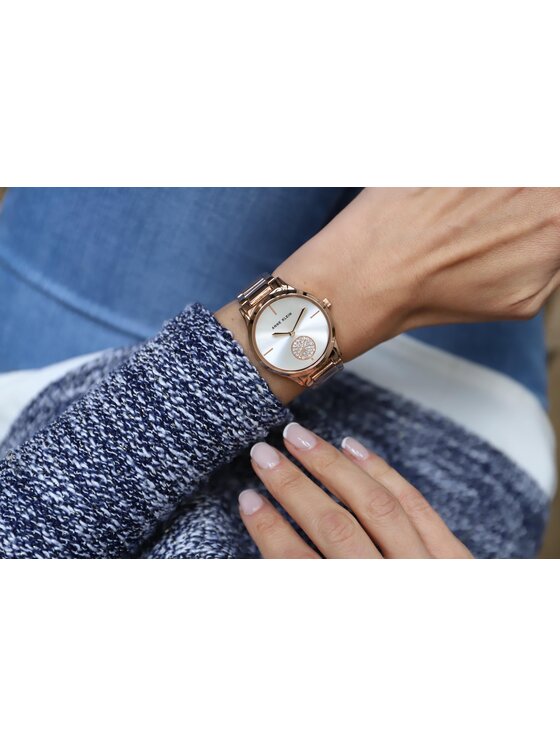 Anne Klein Anne Klein Zegarek AK-3416SVRG Różowe złoto