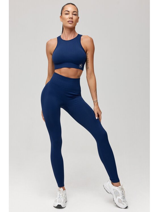ROUGH RADICAL ROUGH RADICAL Legginsy SEAMLESS LINEA Granatowy Slim Fit