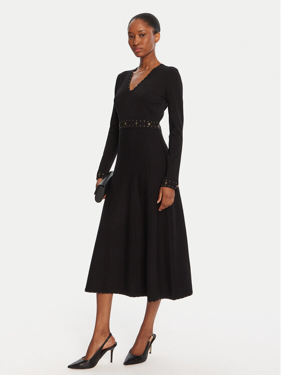 TWINSET TWINSET Φόρεμα υφασμάτινο 252TP3271 Μαύρο Regular Fit