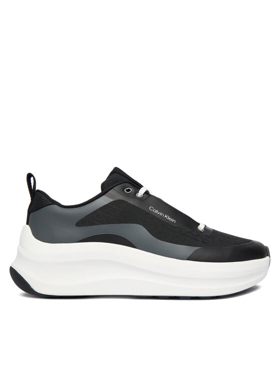 Calvin Klein Calvin Klein Sneakersy Chunky Runner Laceup Mix Aop YW0YW02077 Czarny