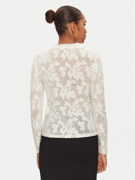 Morgan Morgan Μπλουζάκι 251-TEVORA Εκρού Slim Fit