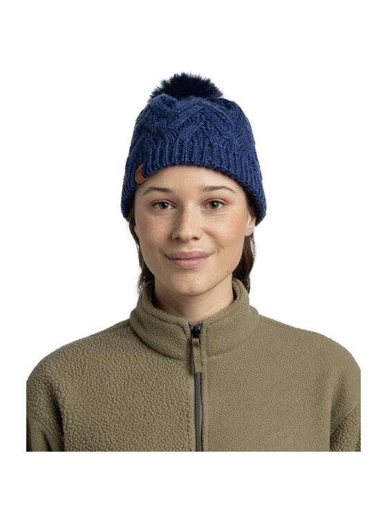 Buff Buff Berretto Knitted Fleece Caryn Beanie Blu scuro