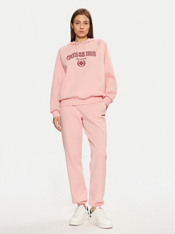 Guess Guess Bluza V5RQ02 KCLD1 Różowy Regular Fit