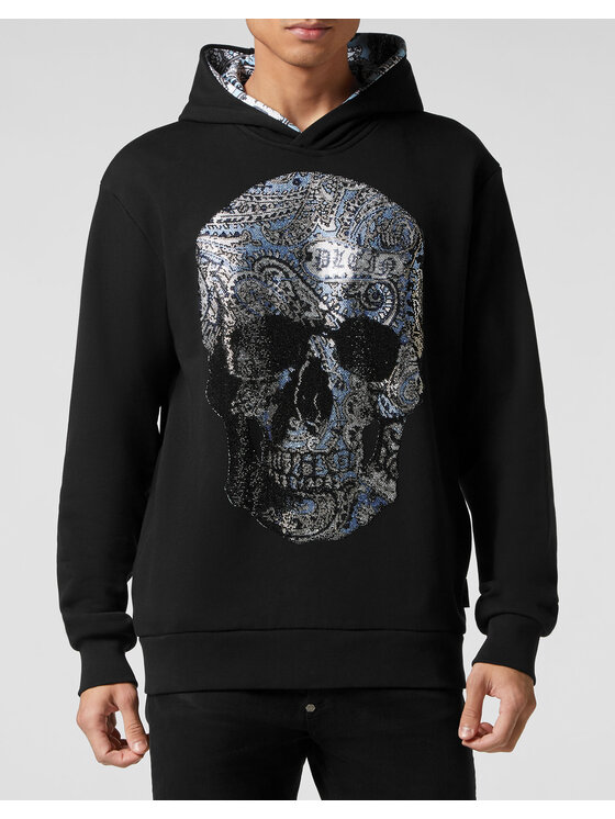 PHILIPP PLEIN PHILIPP PLEIN Bluza 1869 Czarny Regular Fit