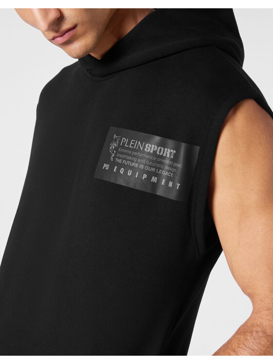 Plein Sport Plein Sport Top 14285 Czarny Relaxed Fit