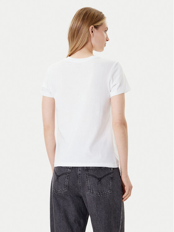 Vans Vans T-krekls Wm Flying V Crew Tee VN0A3UP4 Balts Regular Fit