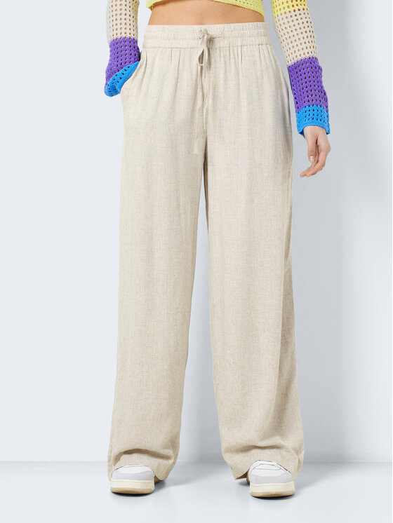 Noisy May Pantaloni tricotați Leilani 27026323 Bej Regular Fit