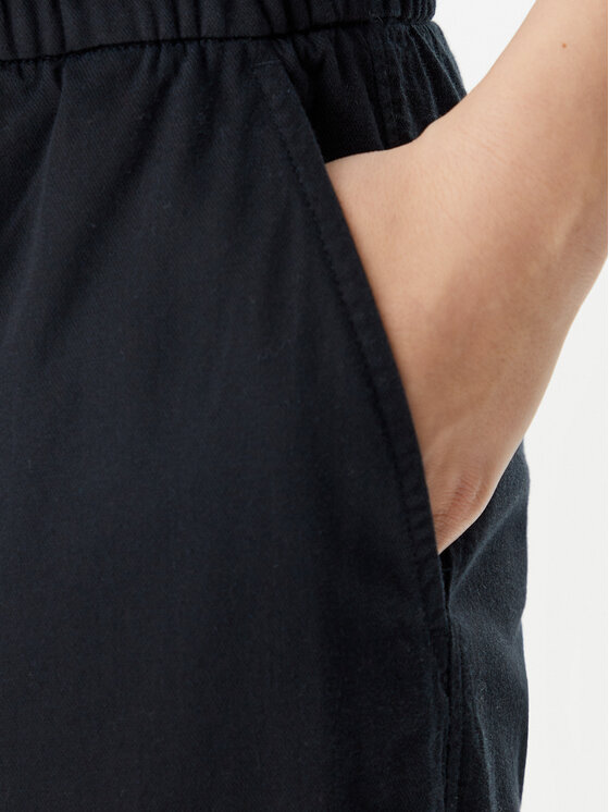 Gap Gap Riidest püksid 883883-05 Must Straight Leg