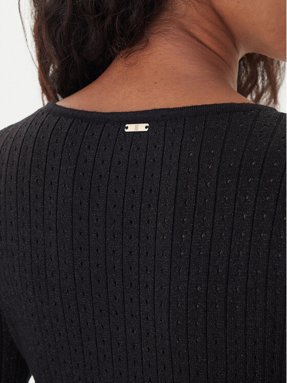 Fracomina Fracomina Sweater FS25WT7021K501Q7 Fekete Slim Fit