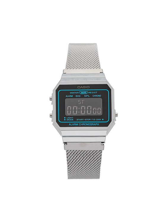 Casio Hodinky A700WEMS-1BEF Strieborná