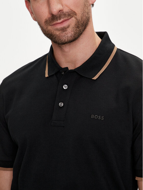BOSS Boss Poloshirt Parlay 190 50494697 Schwarz Regular Fit