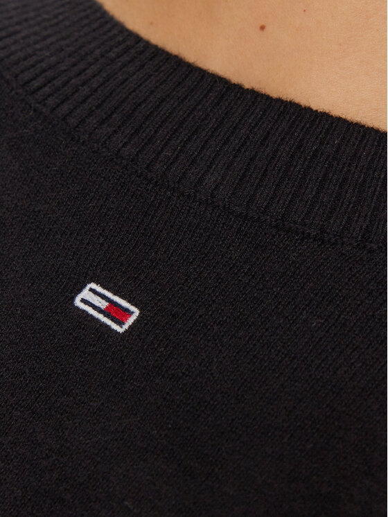 Tommy Jeans Tommy Jeans Sweter Essential DW0DW17254 Czarny Regular Fit