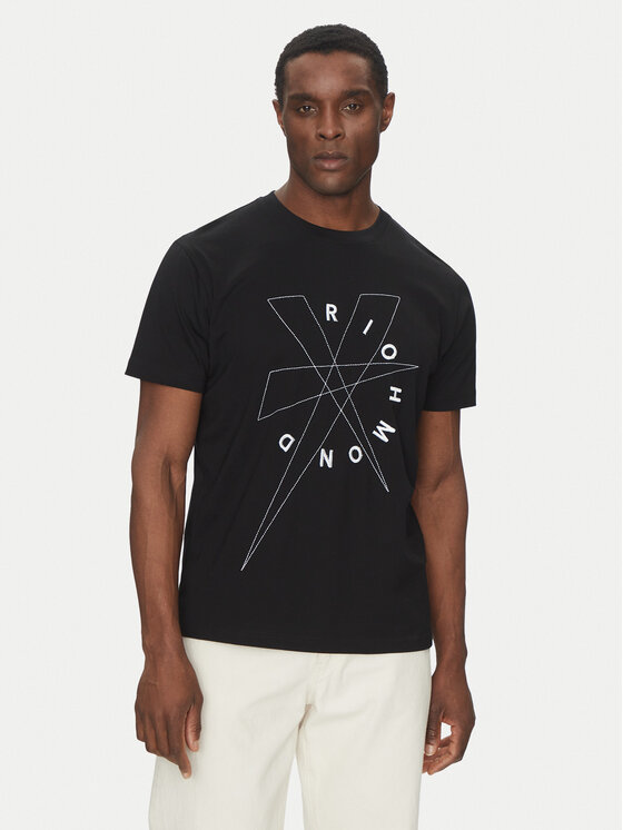 Richmond X Richmond X T-Shirt UMP25020TS Μαύρο Regular Fit