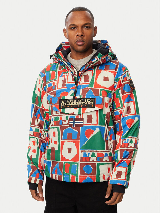 Napapijri Napapijri Anorak stiliaus striukė Rf Next Aop 1 NP0A8AHX Spalvota Regular Fit