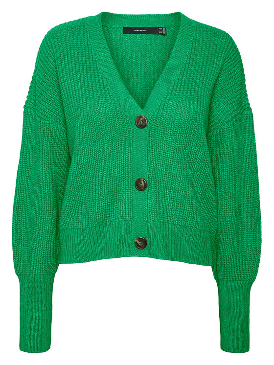 Vero Moda Vero Moda Kardigan Lea 10249632 Zielony Regular Fit