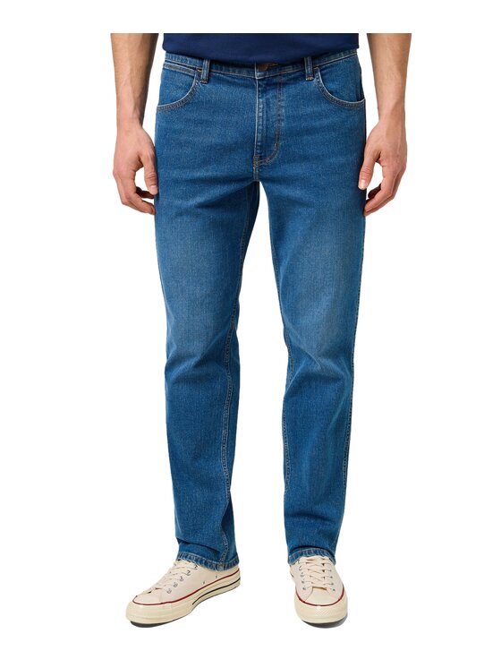 Wrangler Wrangler Jeansy 112371374 Niebieski Straight Leg