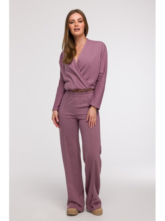 BeWear BeWear Teplákové nohavice B296 Fialová Comfortable Fit