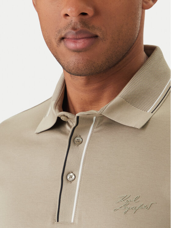 KARL LAGERFELD KARL LAGERFELD Polokošeľa 745002 562200 Kaki Regular Fit