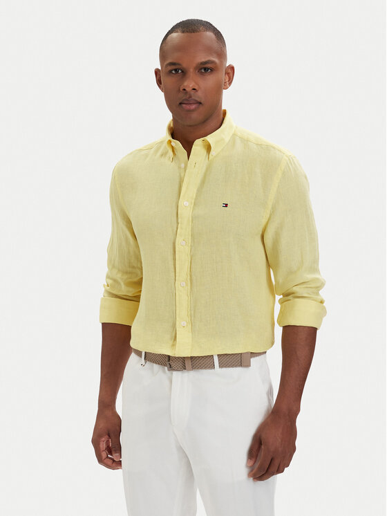 Tommy Hilfiger Tommy Hilfiger Hemd MW0MW41530 Hellgelb Regular Fit