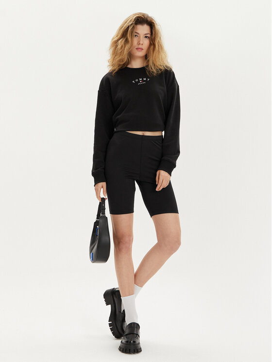 Tommy Jeans Tommy Jeans Къс клин Badge DW0DW17773 Черен Slim Fit