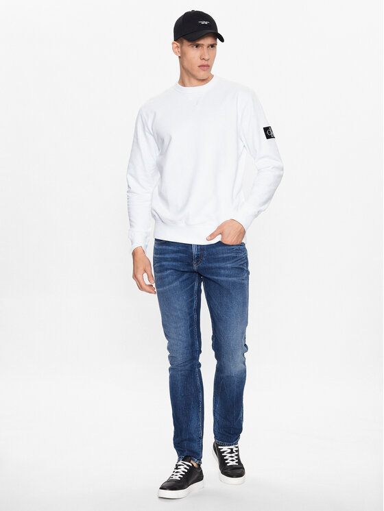 Calvin Klein Jeans Calvin Klein Jeans Mikina J30J323426 Bílá Regular Fit