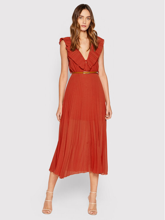 Dixie Kokteilinė suknelė A836T024 Raudona Regular Fit
