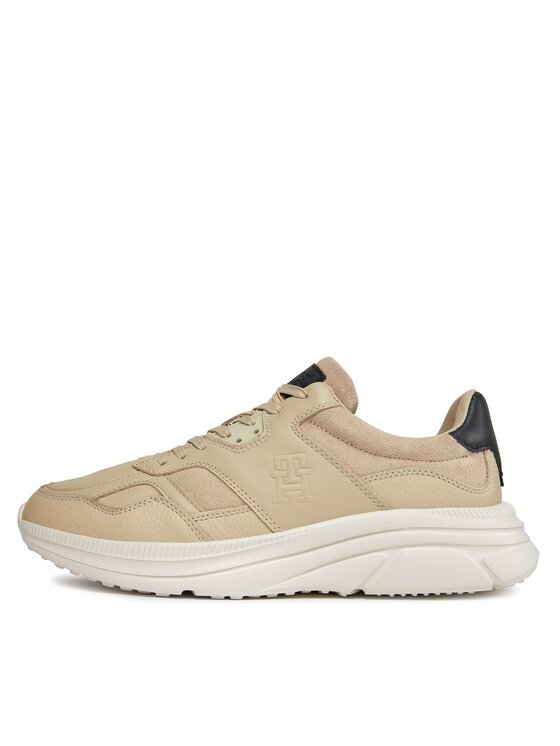 Tommy Hilfiger Tommy Hilfiger Tenisice Modern Runner Premium Lth FM0FM04879 Bež