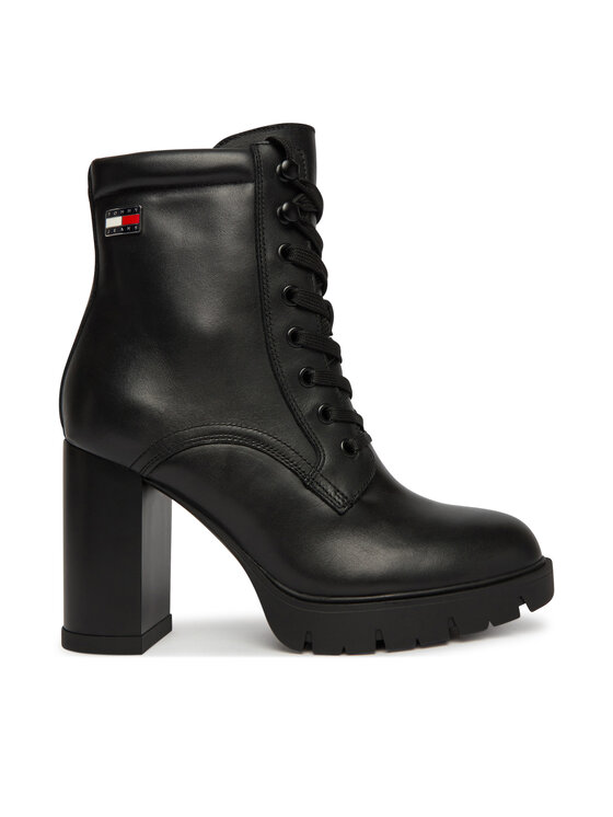 Tommy Jeans Tommy Jeans Saapad Tjw Lace Up High Heel Boots EN0EN03109 Must