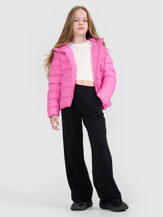 4F 4F Kurtka puchowa OUTERWEAR Różowy Regular Fit