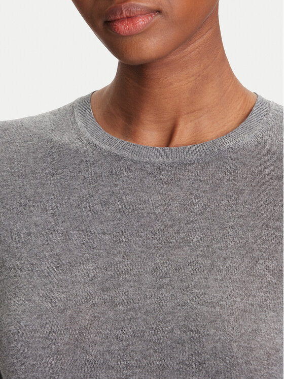 Calvin Klein Calvin Klein Sweter LV044A307G Szary Regular Fit