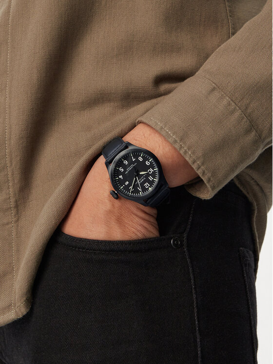 Timex Timex Pulkstenis Waterbury Ace TW2Y18900 Melns