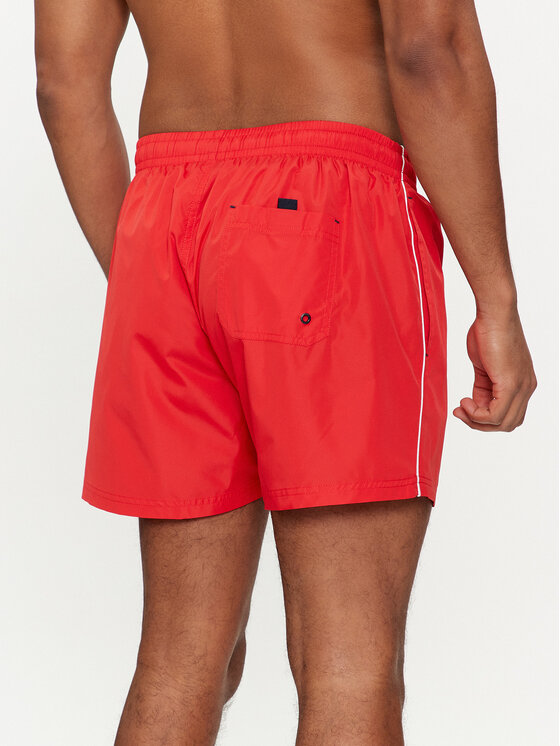 Pepe Jeans Pepe Jeans Plaukimo šortai Logo Swimshort PMB10393 Raudona Regular Fit