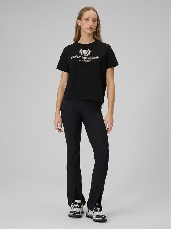 4F 4F T-Shirt SPORTS CLUB Czarny Boxy Fit