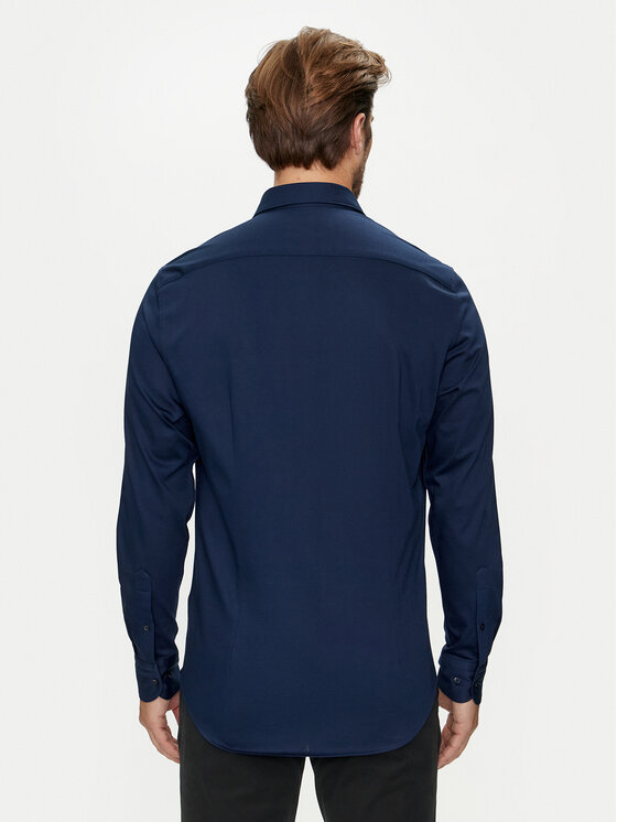 Tommy Hilfiger Tommy Hilfiger Koszula MW0MW35805 Granatowy Slim Fit