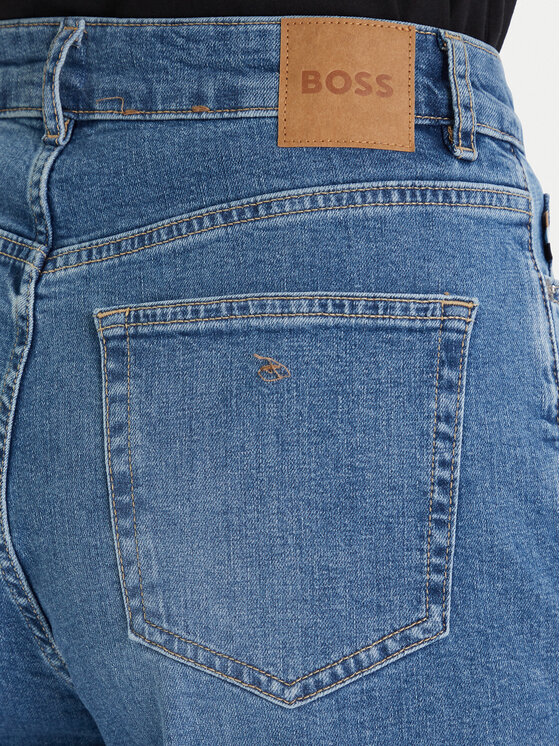 BOSS Boss Jeans hlače 50492789 Modra Regular Fit