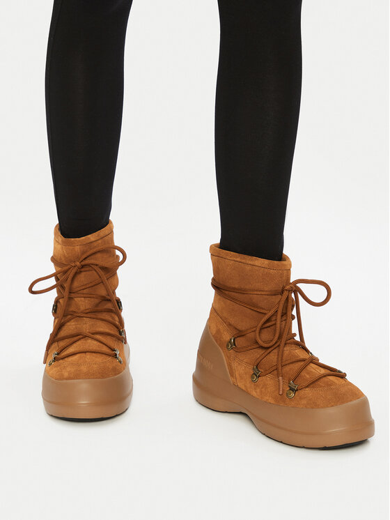 Moon Boot Moon Boot Μπότες Χιονιού Luna Boot Suede 80D2480030 Καφέ